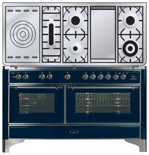 Кухонная плита ILVE M-150FSD-E3 Blue Фото