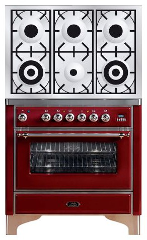 Кухонная плита ILVE M-906D-VG Red Фото