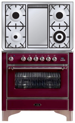 Кухонная плита ILVE M-90FD-E3 Red Фото