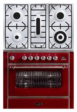 Кухонная плита ILVE M-90RD-MP Red Фото