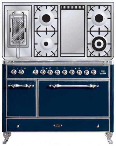 Кухонная плита ILVE MC-120FRD-E3 Blue Фото