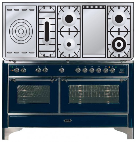 Кухонная плита ILVE MC-150FSD-E3 Blue Фото