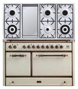 Кухонная плита ILVE MCS-120FD-VG Antique white Фото