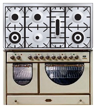 Кухонная плита ILVE MCSA-1207D-MP Antique white Фото