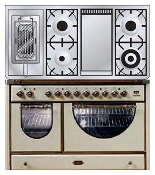 Кухонная плита ILVE MCSA-120FRD-MP Antique white Фото
