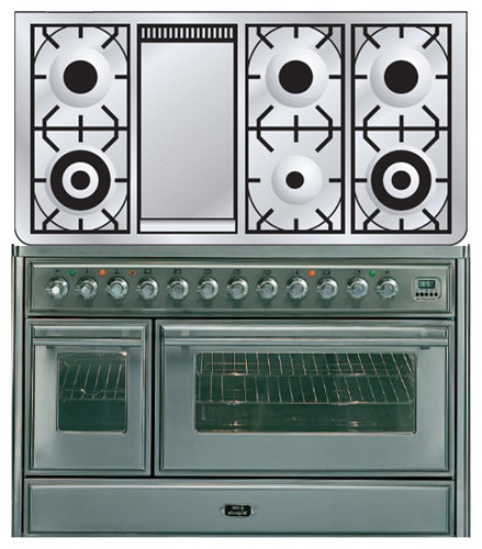Кухонная плита ILVE MT-120FD-E3 Stainless-Steel Фото