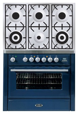 Кухонная плита ILVE MT-906D-E3 Blue Фото