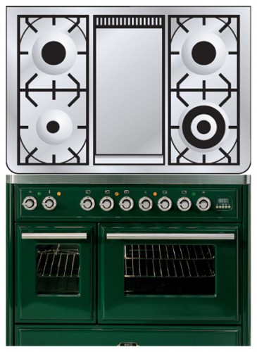 Кухонная плита ILVE MTD-100FD-MP Green Фото