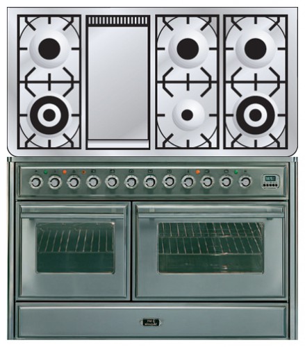 Кухонная плита ILVE MTS-120FD-E3 Stainless-Steel Фото