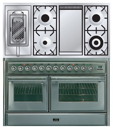 Кухонная плита ILVE MTS-120FRD-E3 Stainless-Steel Фото