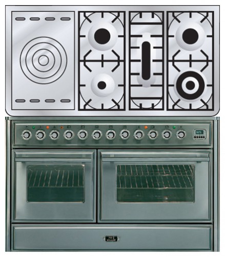Кухонная плита ILVE MTS-120SD-E3 Stainless-Steel Фото