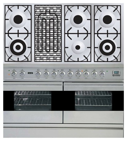 Кухонная плита ILVE PDF-120B-VG Stainless-Steel Фото