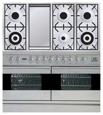 Кухонная плита ILVE PDF-120F-VG Stainless-Steel Фото