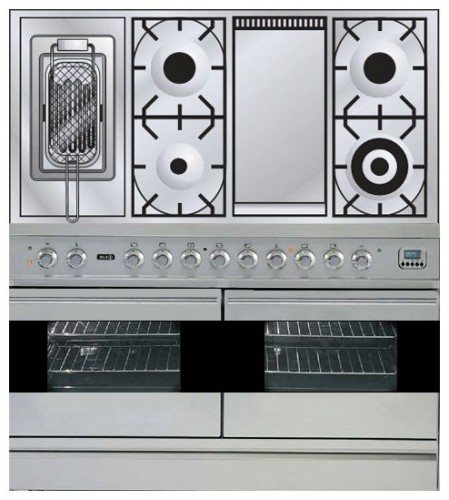 Кухонная плита ILVE PDF-120FR-MP Stainless-Steel Фото