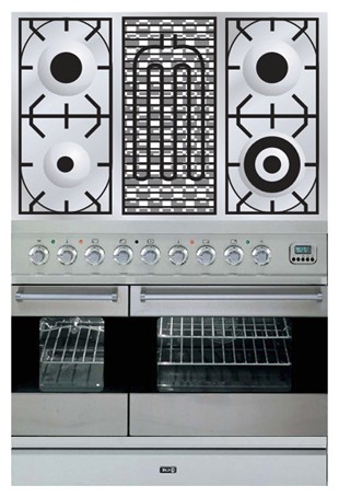 Кухонная плита ILVE PDF-90B-VG Stainless-Steel Фото