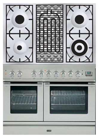 Кухонная плита ILVE PDL-100B-VG Stainless-Steel Фото