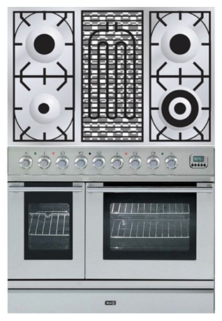 Кухонная плита ILVE PDL-90B-VG Stainless-Steel Фото