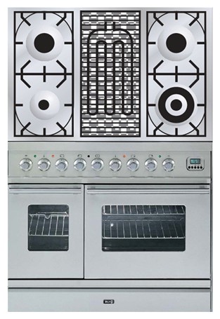 Кухонная плита ILVE PDW-90B-VG Stainless-Steel Фото