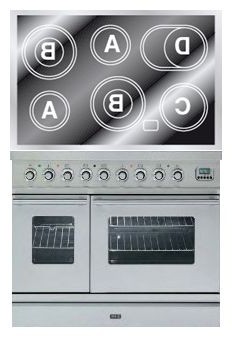 Кухонная плита ILVE PDWE-100-MW Stainless-Steel Фото