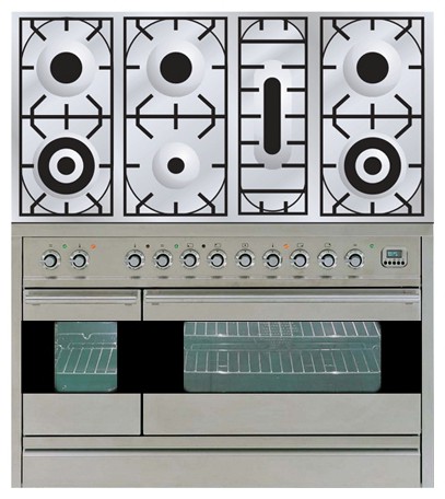 Кухонная плита ILVE PF-1207-VG Stainless-Steel Фото