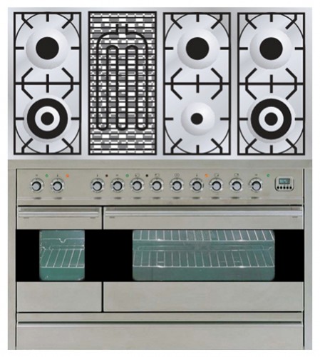 Кухонная плита ILVE PF-120B-VG Stainless-Steel Фото