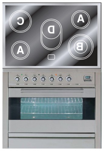Кухонная плита ILVE PFE-90-MP Stainless-Steel Фото