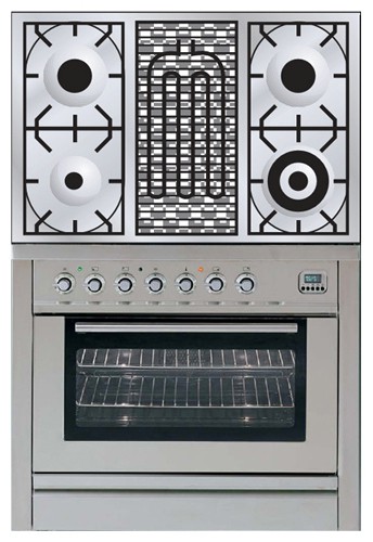 Кухонная плита ILVE PL-90B-VG Stainless-Steel Фото