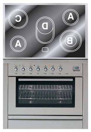 Кухонная плита ILVE PLE-90-MP Stainless-Steel Фото