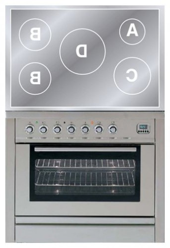 Кухонная плита ILVE PLI-90-MP Stainless-Steel Фото