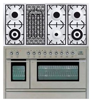 Кухонная плита ILVE PSL-120B-VG Stainless-Steel Фото