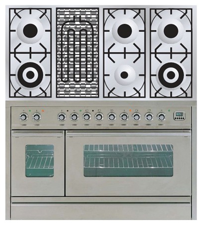Кухонная плита ILVE PW-120B-VG Stainless-Steel Фото