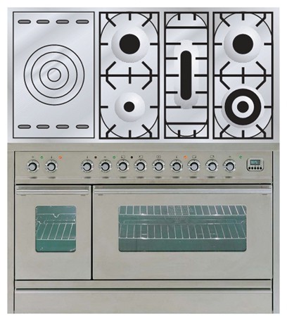 Кухонная плита ILVE PW-120S-VG Stainless-Steel Фото