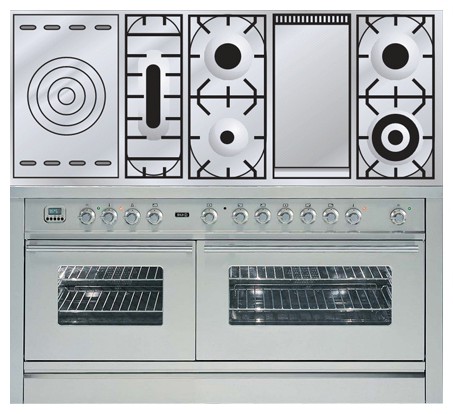 Кухонная плита ILVE PW-150FS-VG Stainless-Steel Фото