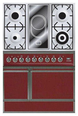 Кухонная плита ILVE QDC-90V-MP Red Фото