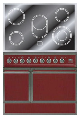 Кухонная плита ILVE QDCE-90-MP Red Фото