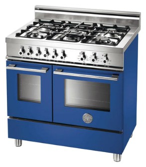 Кухонная плита BERTAZZONI W90 5 MFE BL Фото