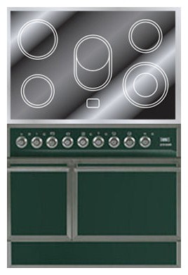 Кухонная плита ILVE QDCE-90-MP Green Фото